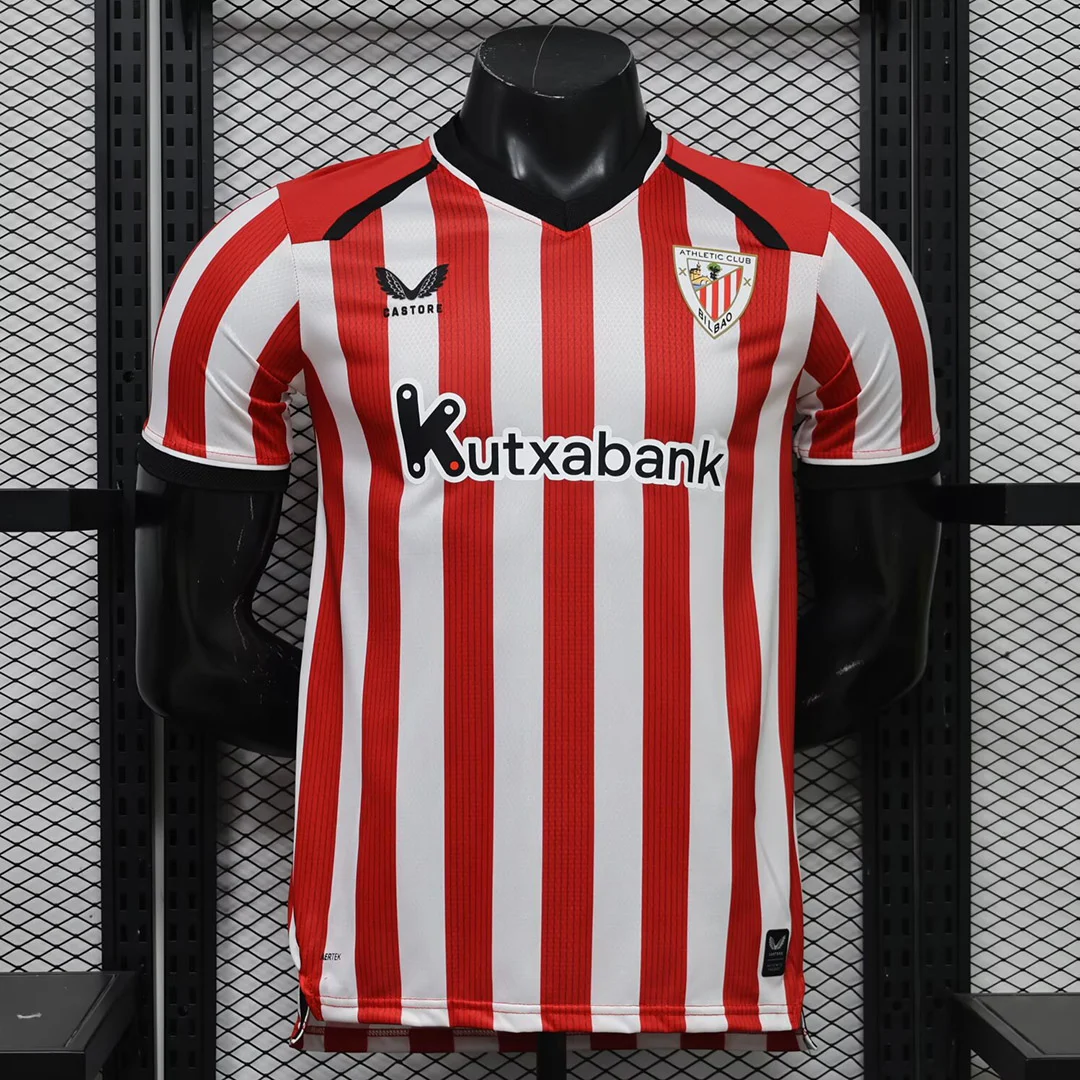 26/27 Athletic Club Bilbao Home Player Version Soccer Jersey