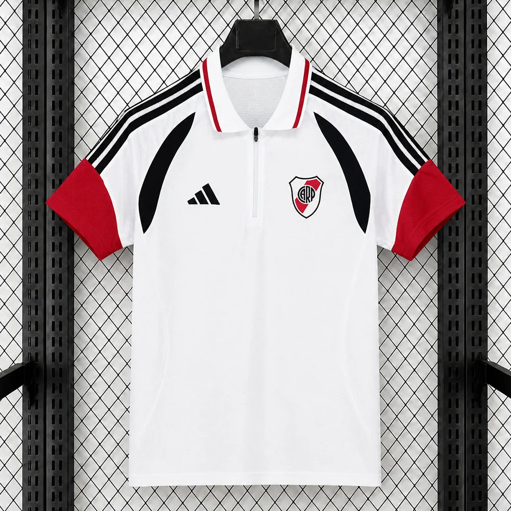 2026 River Plate White Training Polo