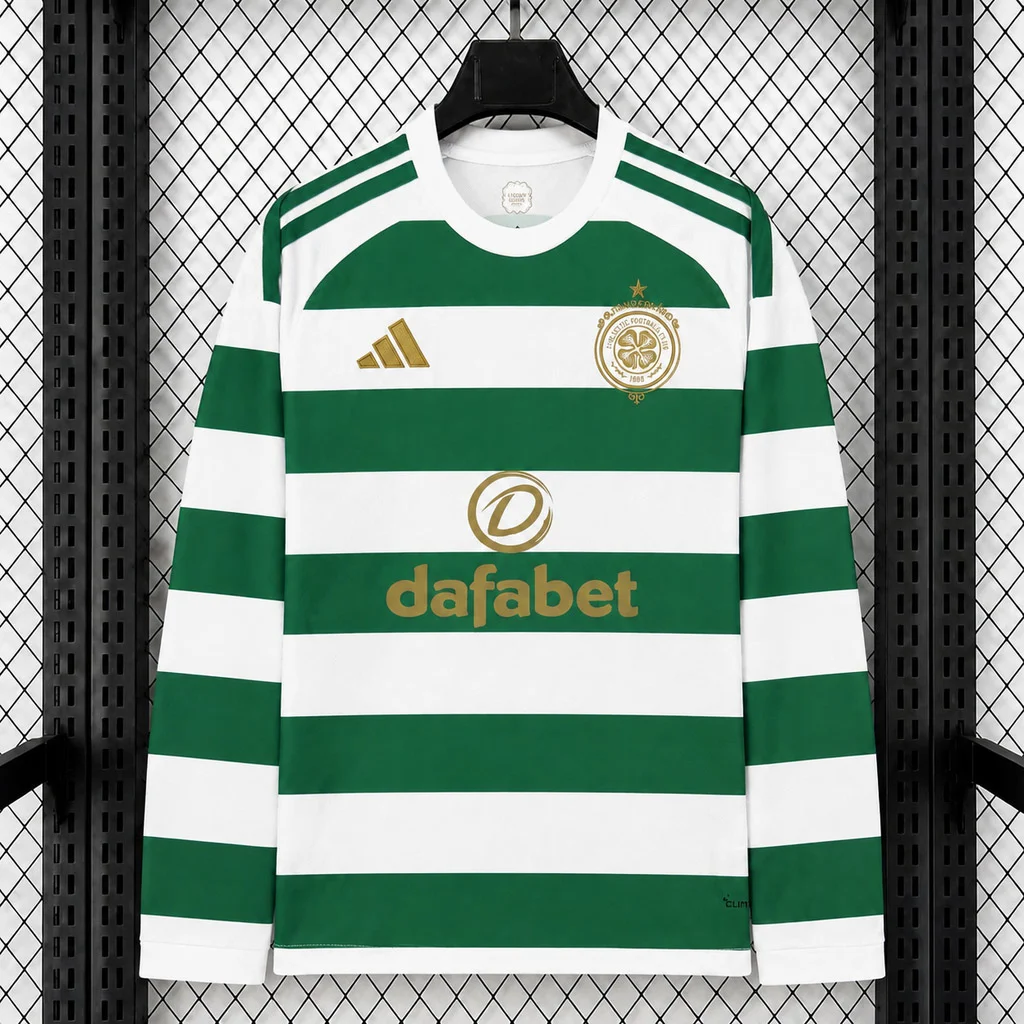 26/27 Celtic Home Long Sleeve Soccer Jersey