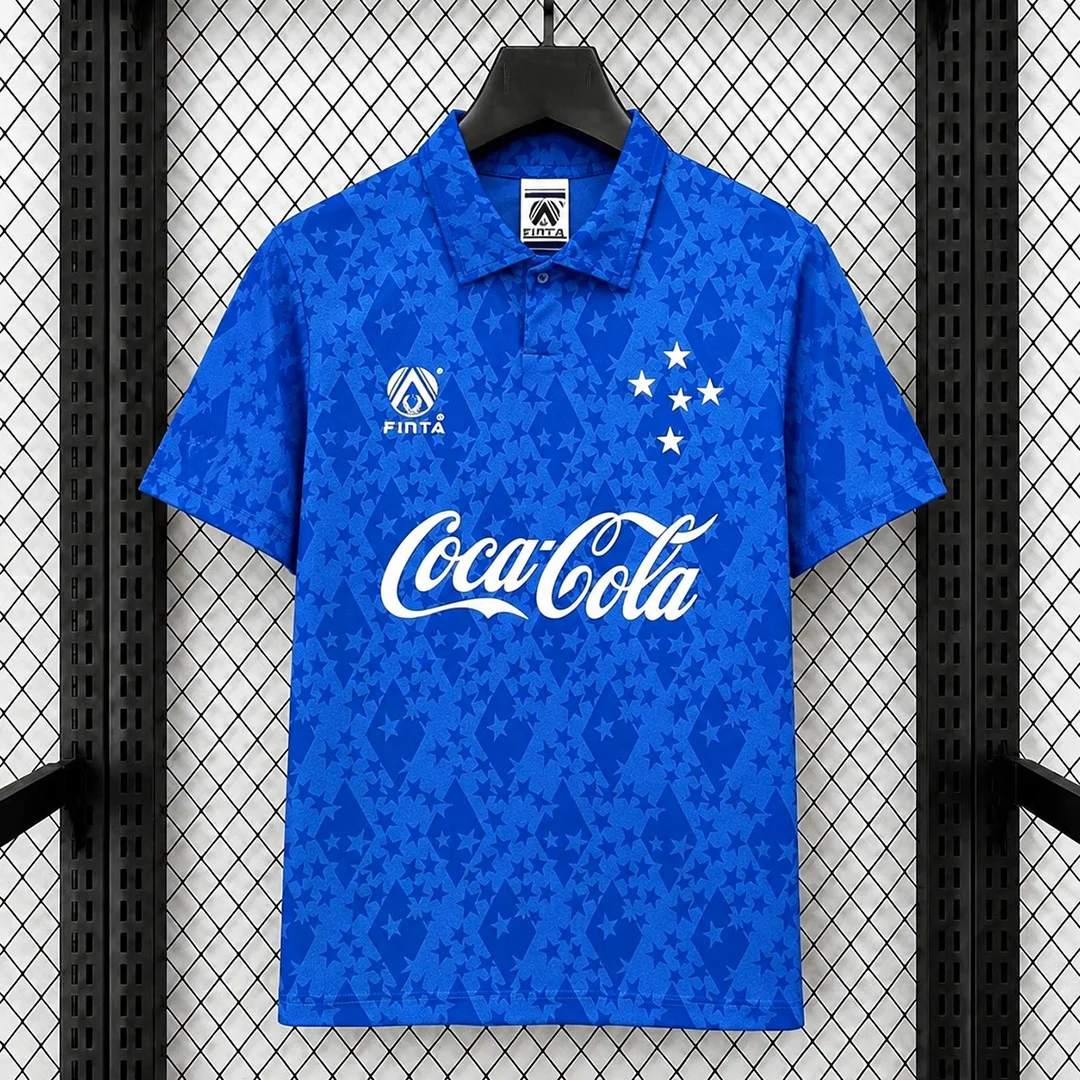 1993 1994 1995 Cruzeiro Home Retro Soccer Jersey