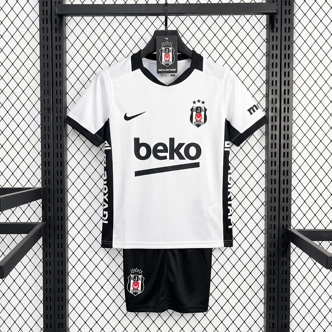 26/27 Besiktas Home Kids Soccer Jersey