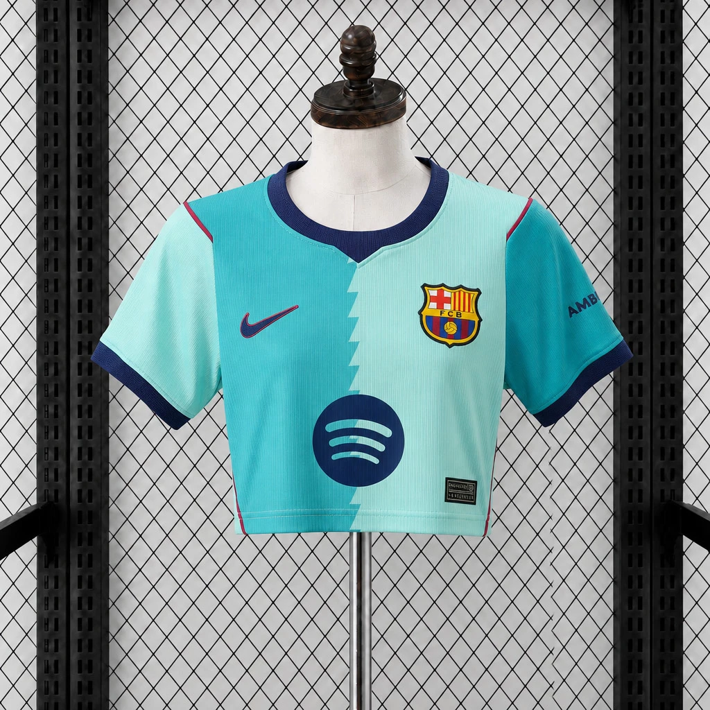 26/27 Barcelona Third Crop Soccer Jersey