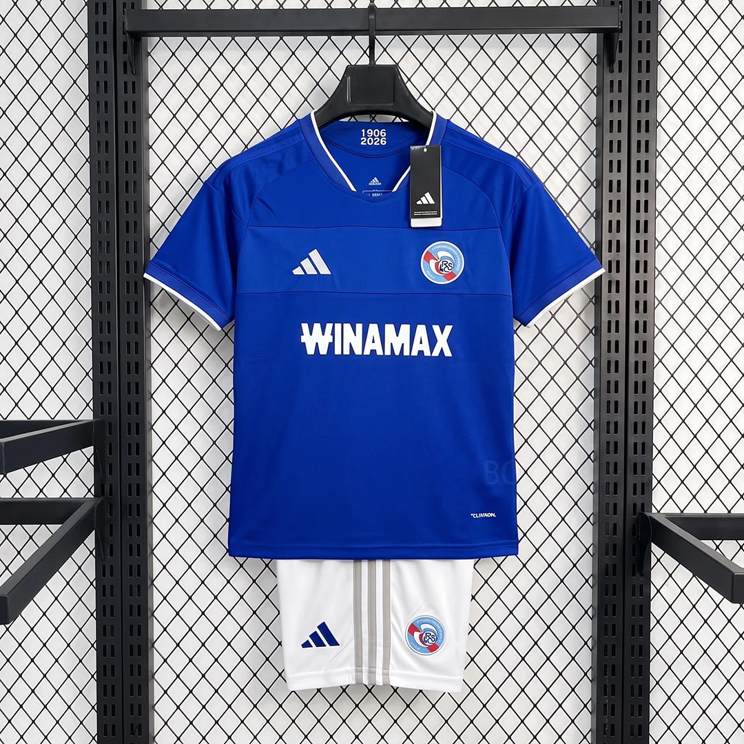 26/27 Strasbourg Home Kids Soccer Jersey