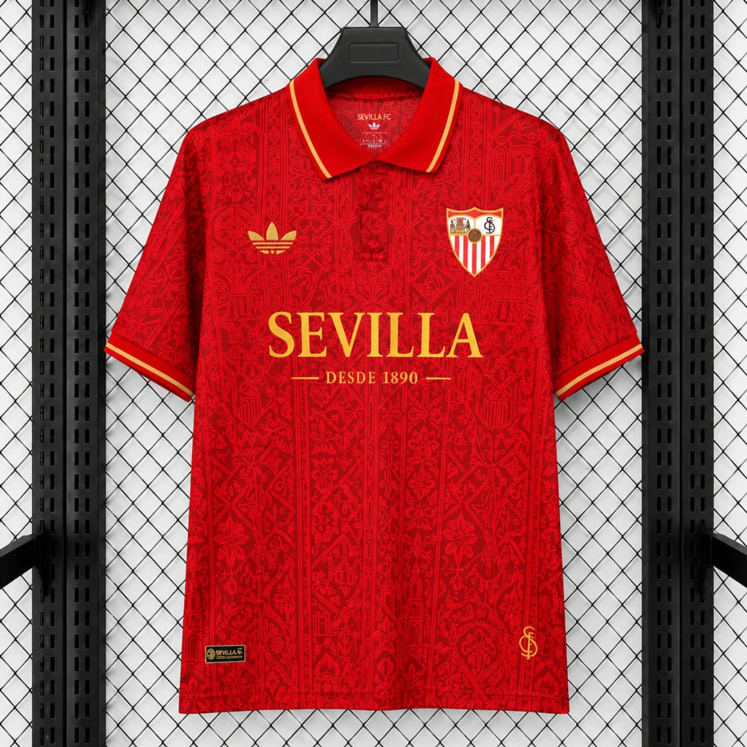 26/27 Sevilla FC Lifestyle Red Polo