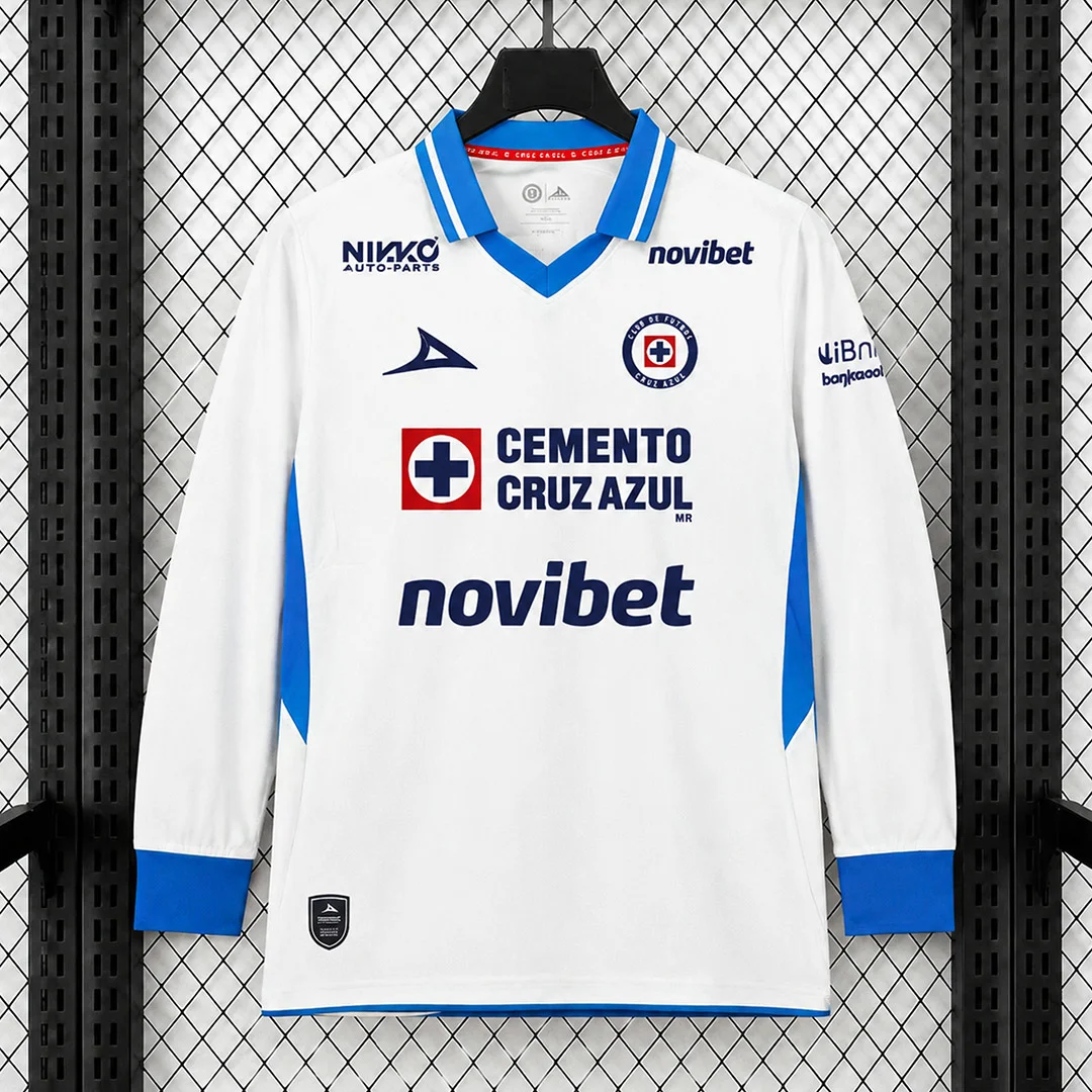 26/27 Cruz Azul Away Long Sleeve Soccer Jersey