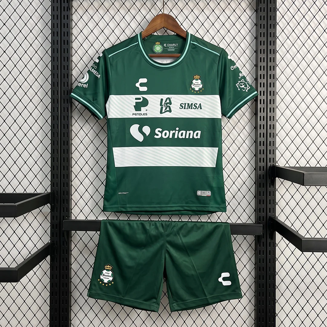 26/27 Santos Laguna Home Kids Soccer Jersey