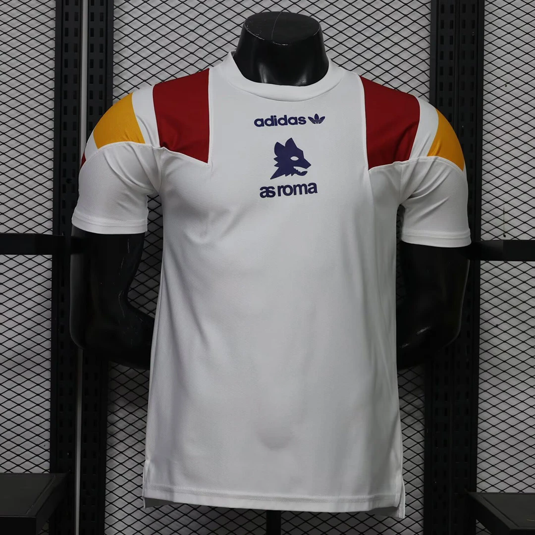 26/27 Roma EQT White Player Version Soccer Jersey