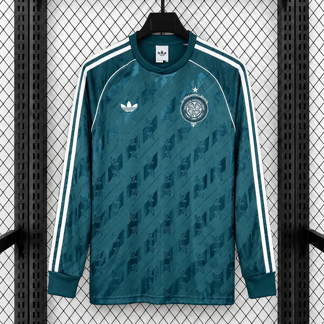 26/27 Celtic Originals Green Lisbon 60th Anniversary Long Sleeve Retro Jersey