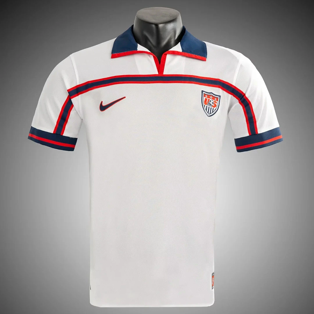 1998 USA Home Retro Soccer Jersey