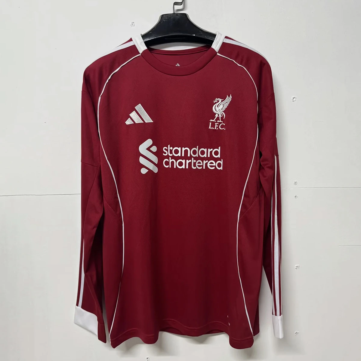 25/26 Liverpool Home Long Sleeve Soccer Jersey