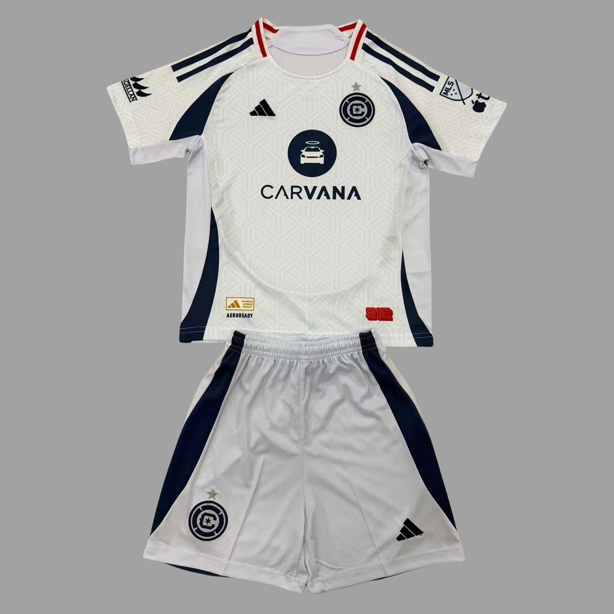 2025 Chicago Fire Away Kids Soccer Jersey Size 16-28