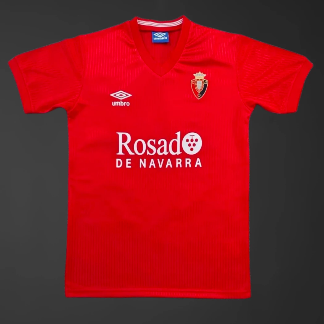 87/90 Osasuna Home Retro Soccer Jersey
