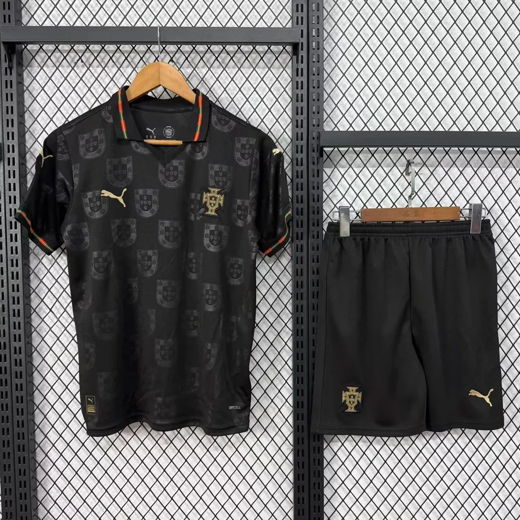 2025 Portugal Special Version Kids Soccer Jersey Size 16-28