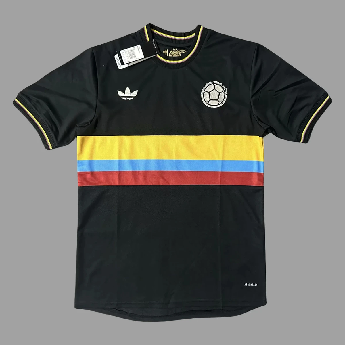 2024 Colombia Centenary Version Black Soccer Jersey