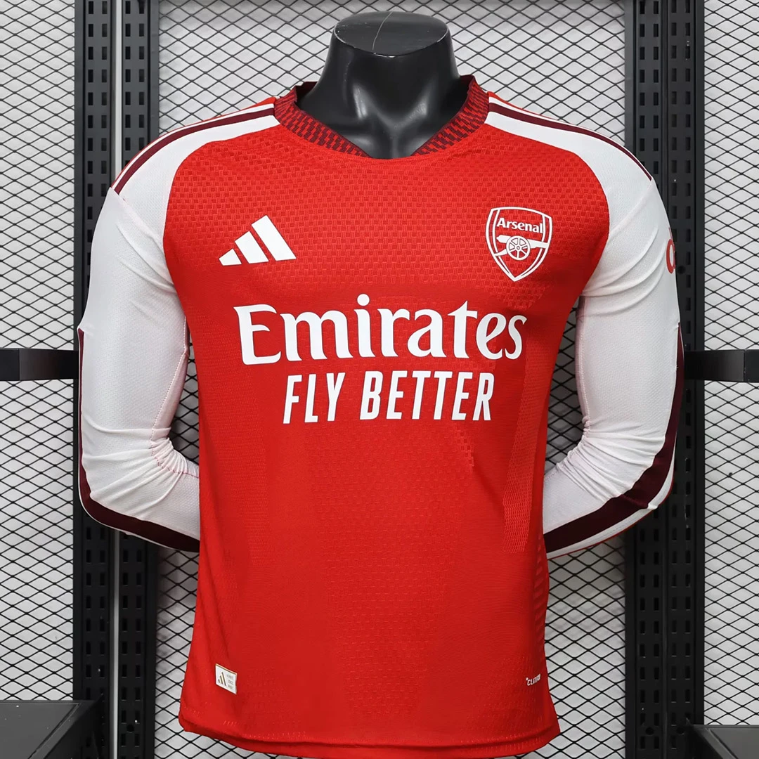 26/27 Arsenal Home Long Sleeve Player Version Soccer Jersey