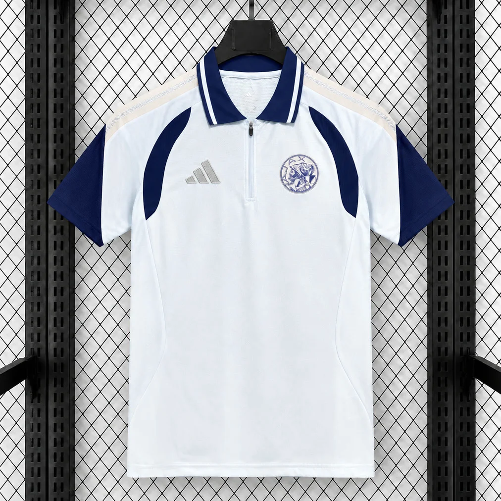 26/27 Ajax Training White Soccer Jersey