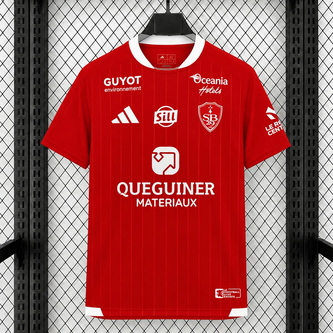 26/27 Stade Brestois Home Soccer Jersey