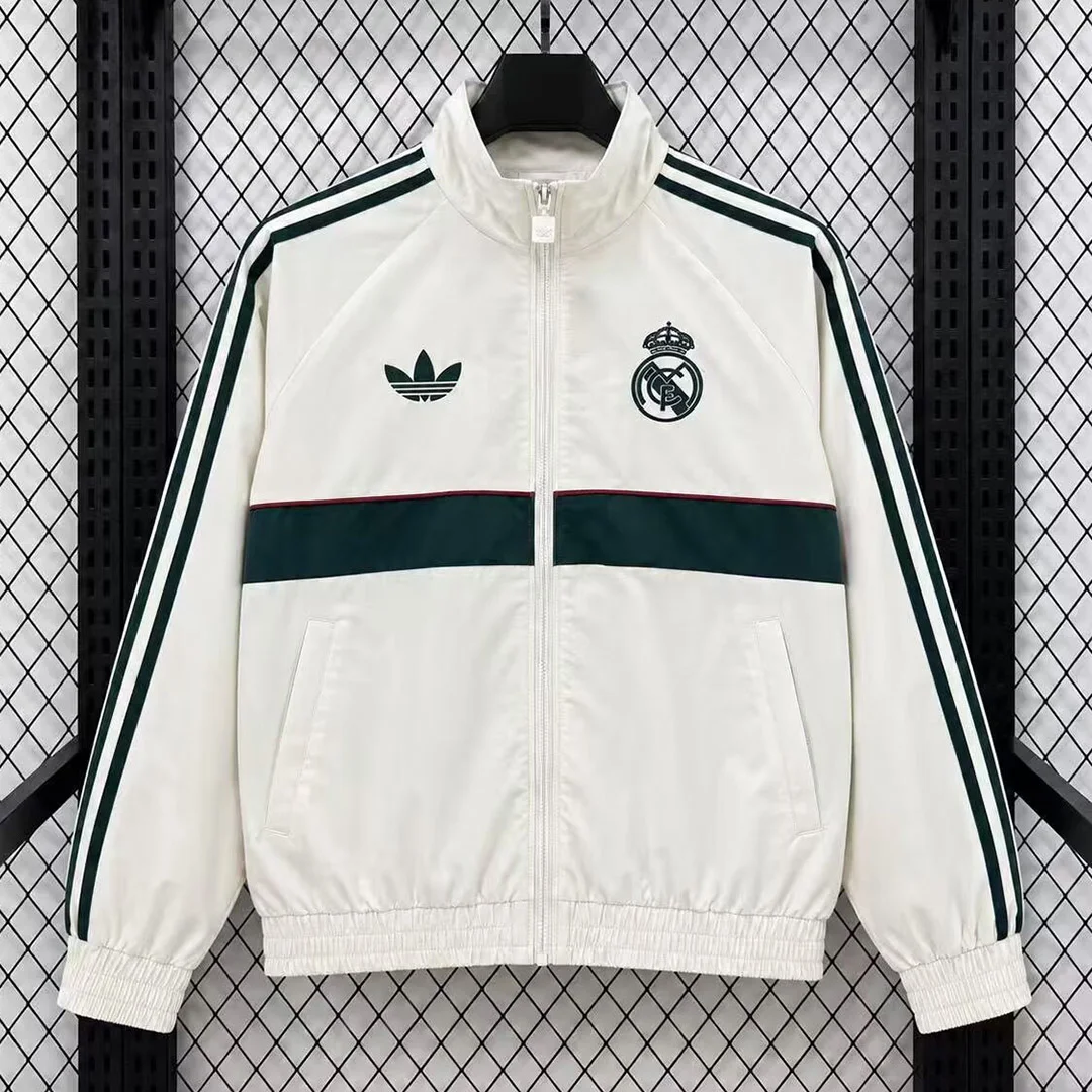 26/27 Real Madrid Originals Track Top Beige Windbreaker