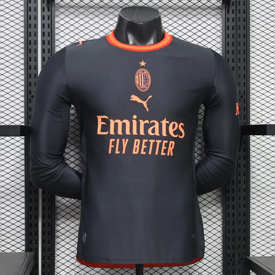 26/27 AC Milan Third Long Sleeve Player Version Soccer Jersey