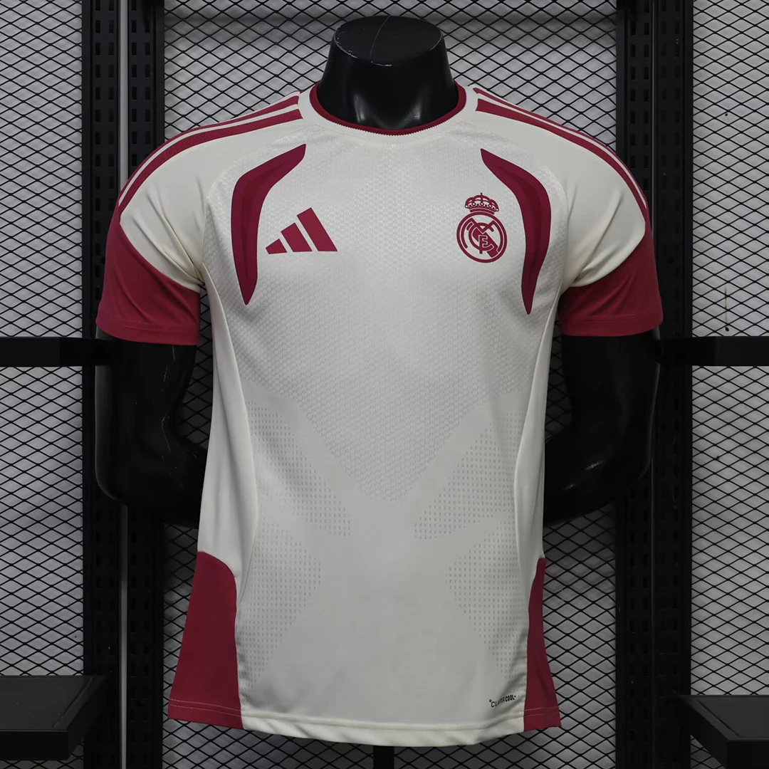 26/27 Real Madrid Training 2 White Pink Player Version Soccer Jersey