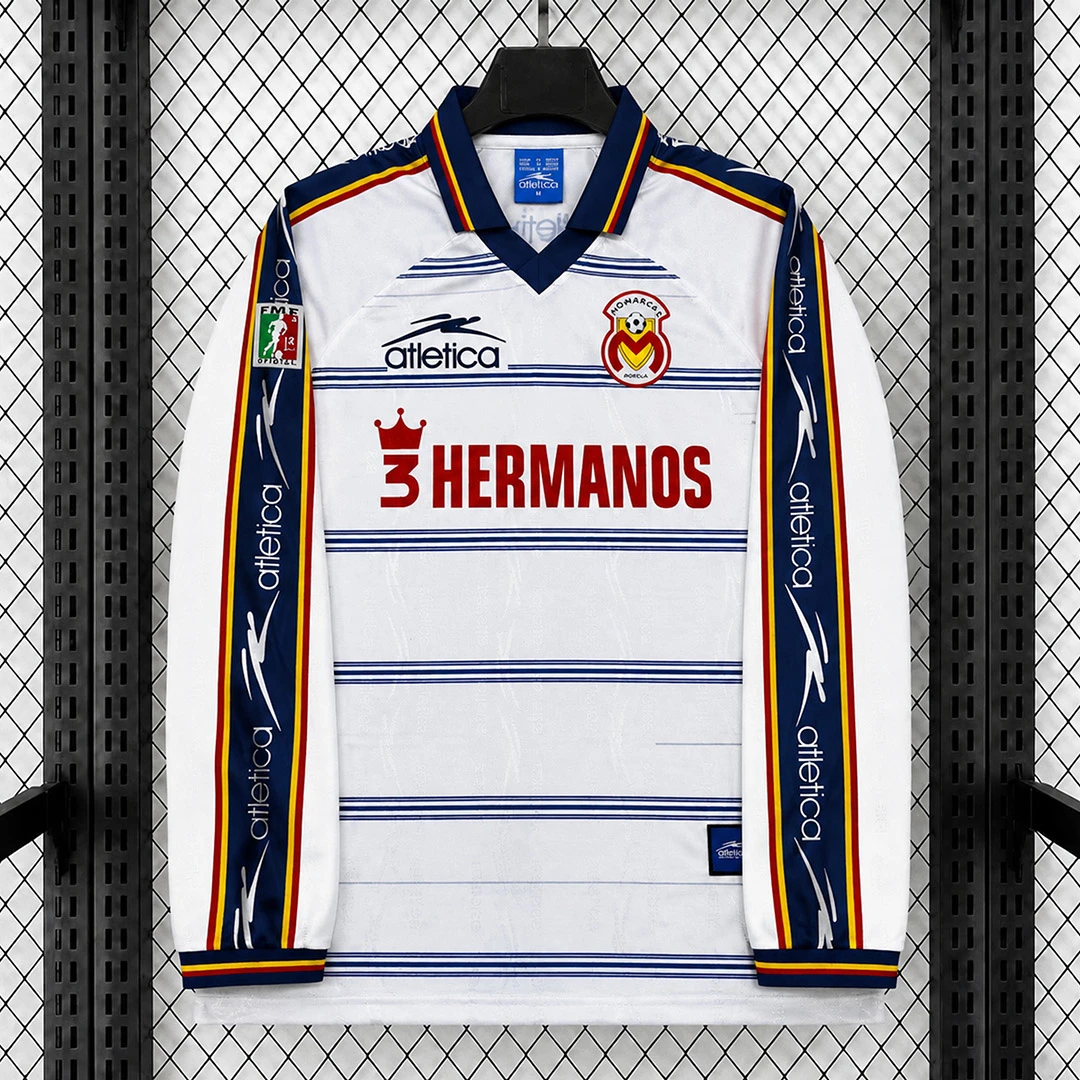 99/00 Morelia Away Long Sleeve Retro Soccer Jersey