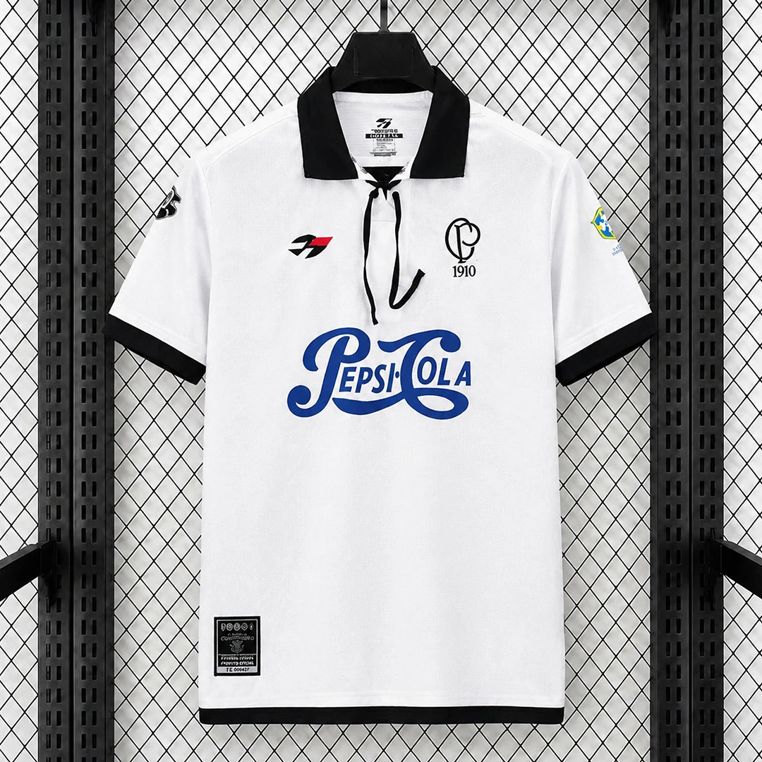 2000 Corinthians 90th Anniversary Retro Soccer Jersey