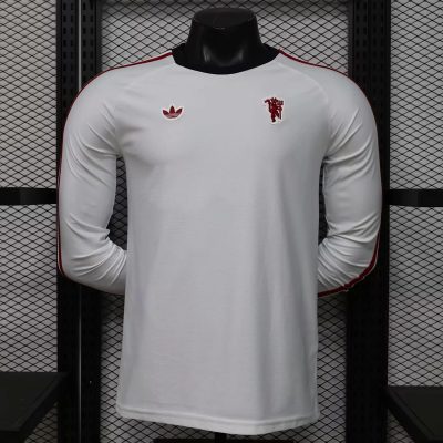 26/27 Manchester United x Adidas Originals White Long Sleeve Soccer Jersey