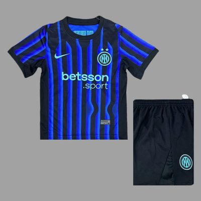 25/26 Inter Milan Home Kids Soccer Jersey Size 16-28