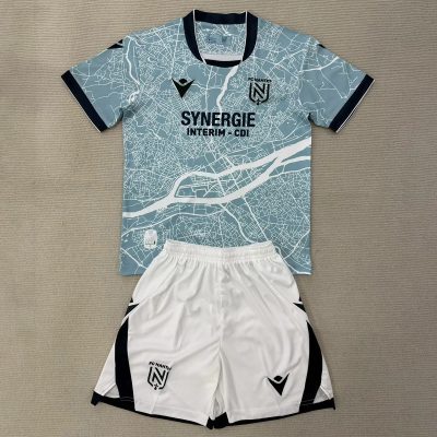 25/26 Nantes Away Kids Soccer Jersey Size 16-28