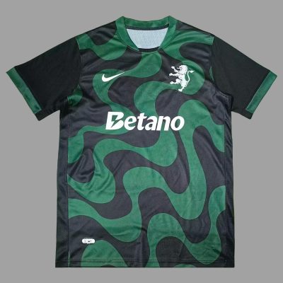 25/26 Sporting CP Lisbon Away Black Soccer Jersey