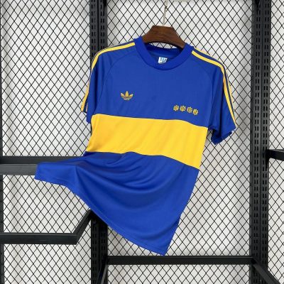 81/82 Boca Juniors Home Retro Soccer Jersey