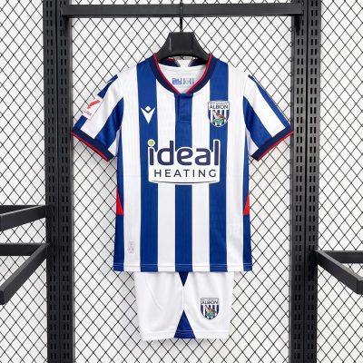 26/27 West Bromwich Home Kids Soccer Jersey