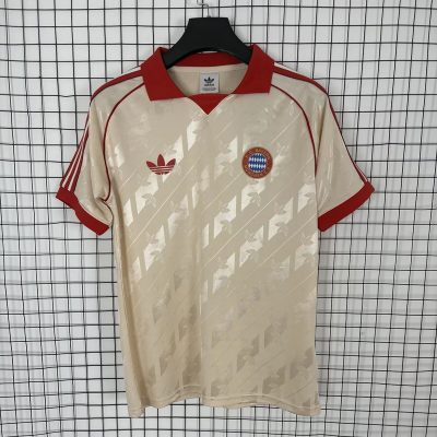25/26 Bayern Munich Lifestyler Beige Soccer Jersey