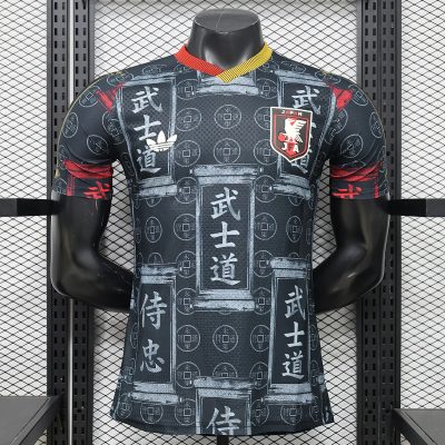 2026 Japan Kanji Bushido The Way of the Warrior Black Player Version Soccer Jersey