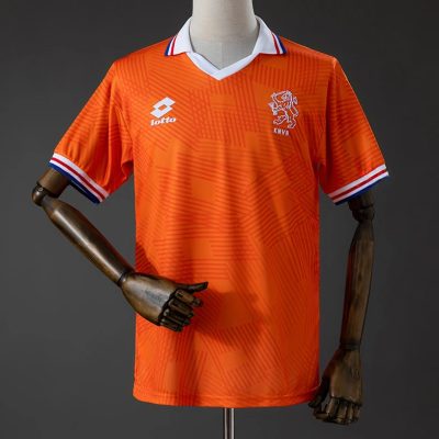 1992 Netherlands Home Retro Soccer Jersey