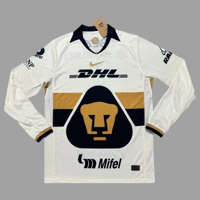 25/26 Pumas UNAM Home Long Sleeve Soccer Jersey