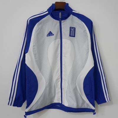 2006 Greece White Blue Windbreaker