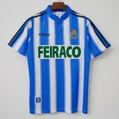 97/98 La Coruna Home Retro Soccer Jersey
