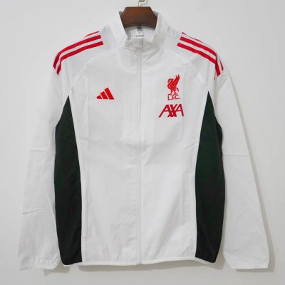 25/26 Liverpool White Windbreaker