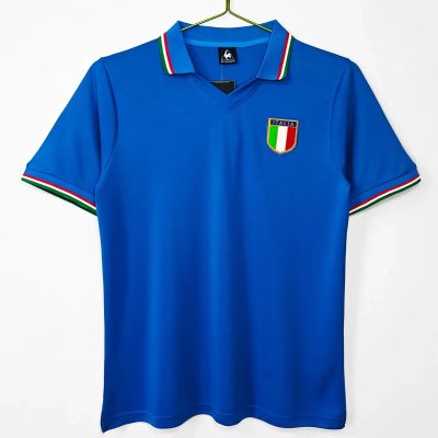 1982 Italy Home Retro Soccer Jersey