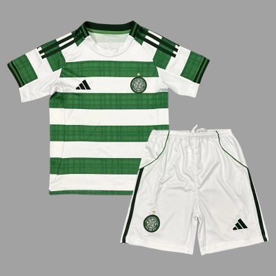 25/26 Celtic Home Kids Soccer Jersey Size 16-28