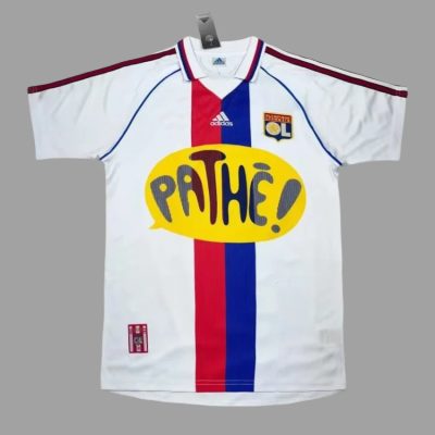 00/01 Lyon Home Retro Soccer Jersey