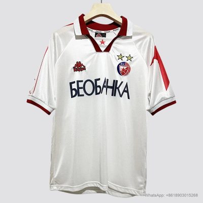 95/97 Red Star Belgrade away retro soccer jersey size S-2XL