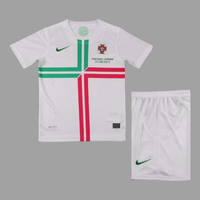 2012 Portugal Away Kids Retro Soccer Jersey Size 16-28