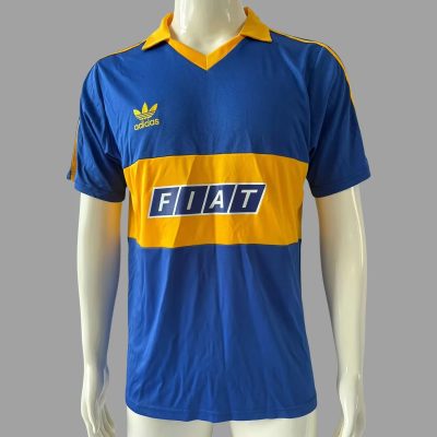 90/91 Boca Juniors Home Retro Soccer Jersey