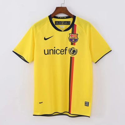 08/09 Barcelona Away Retro Soccer Jersey