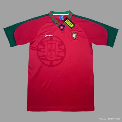 1996 Portugal Home Retro Soccer Jersey