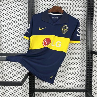 09/10 Boca Juniors Home Retro Soccer Jersey