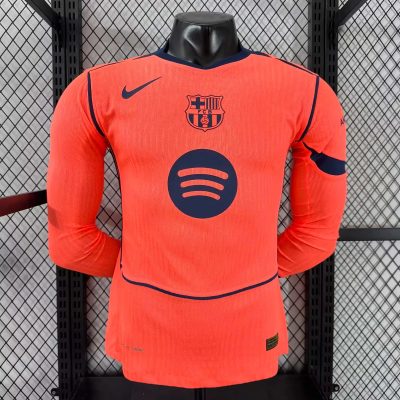 25/26 Barcelona Third Long Sleeve Player Version Soccer Jersey