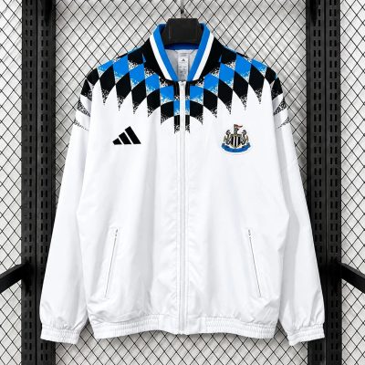 26/27 Newcastle United Stadium Track Top White Windbreaker